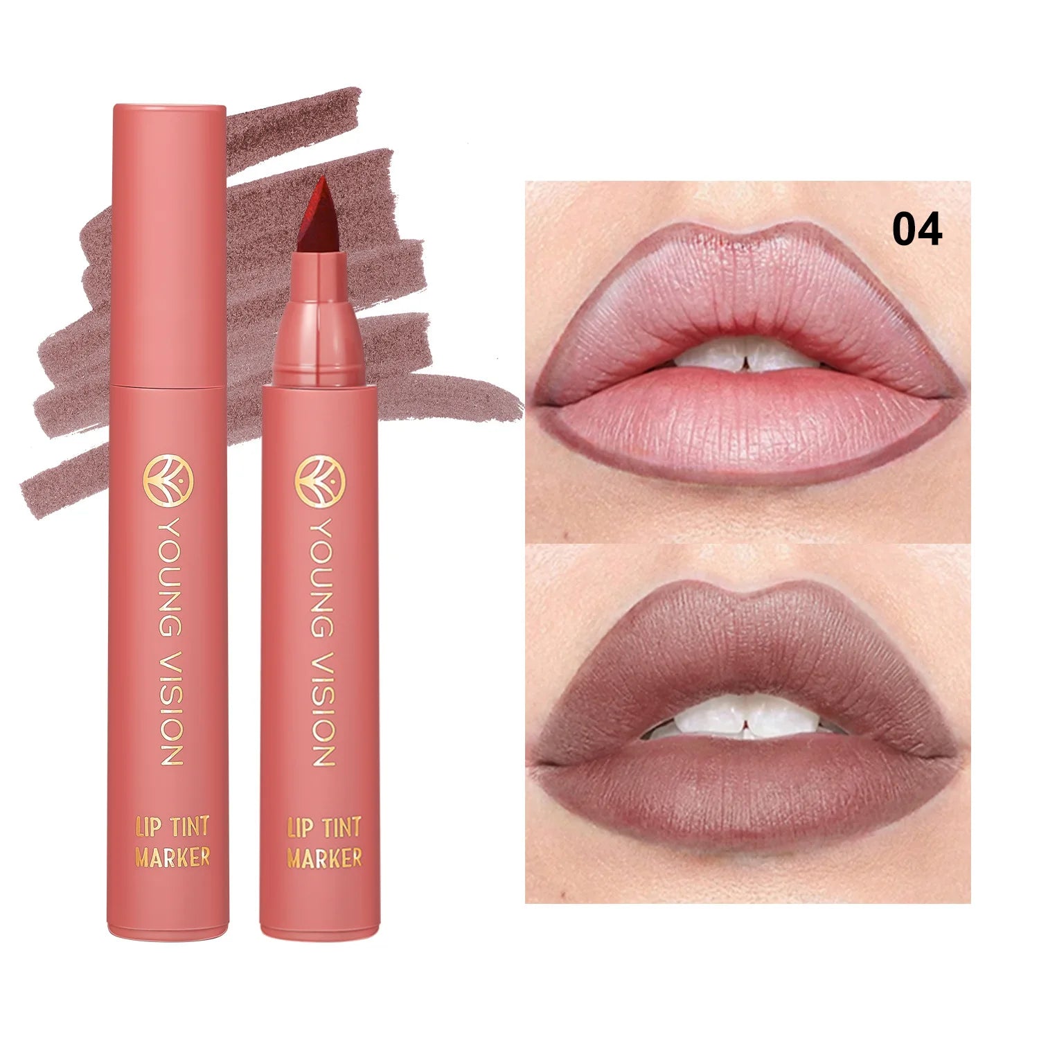 YOUNG VISION Lip Tint Marker Liquid Lipstick 2-in-1 - LIPOXI