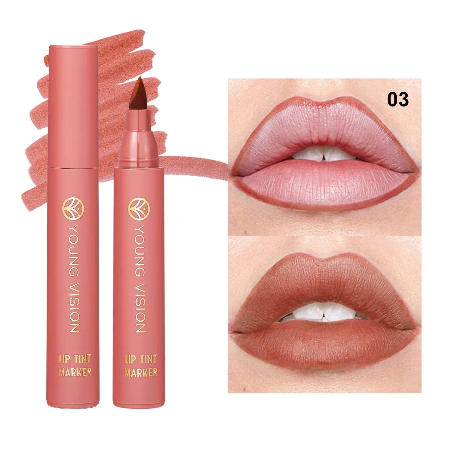 YOUNG VISION Lip Tint Marker Liquid Lipstick 2-in-1 - LIPOXI