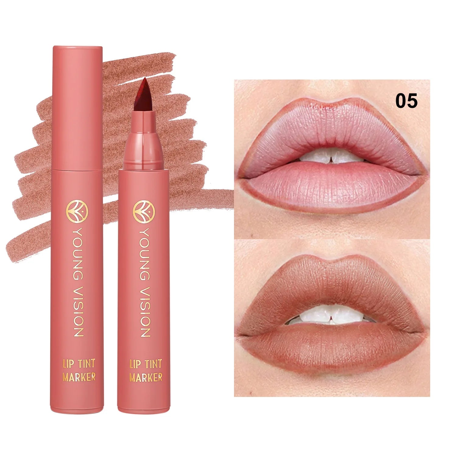 YOUNG VISION Lip Tint Marker Liquid Lipstick 2-in-1 - LIPOXI