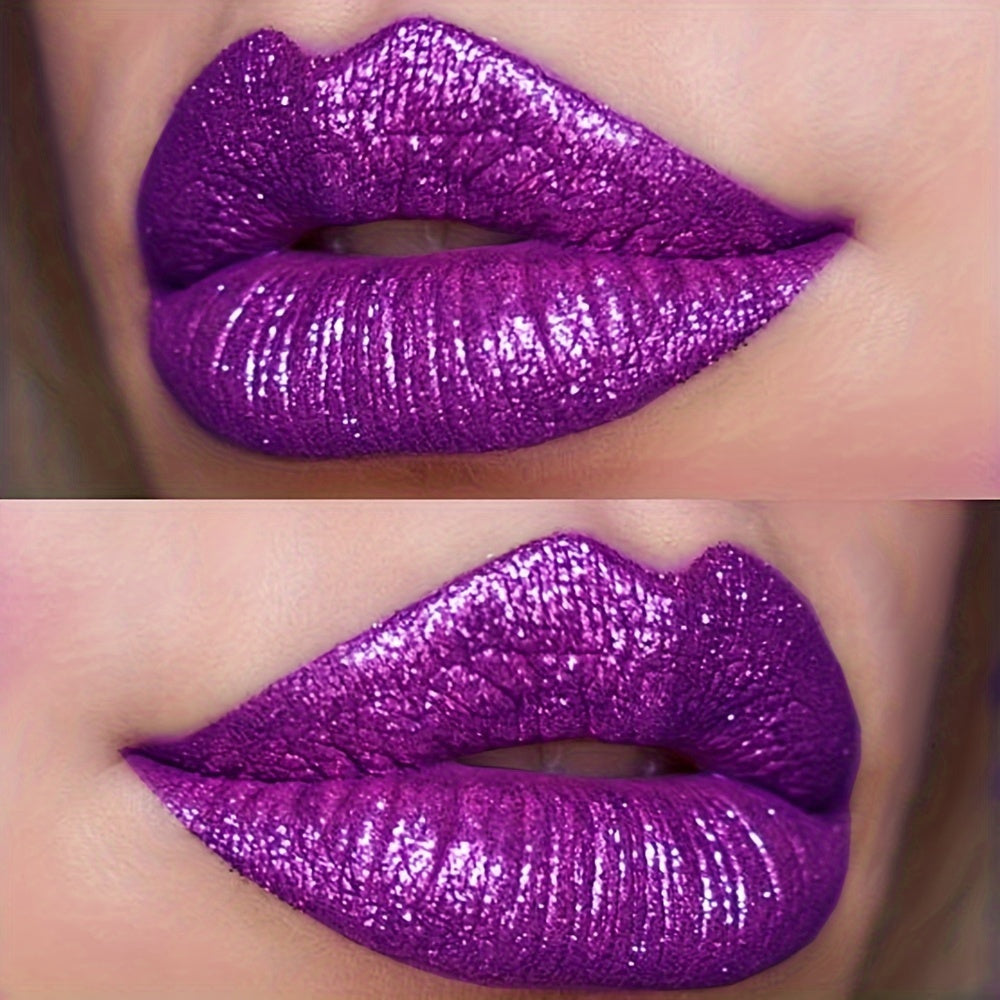 Yessica Glitter Purple Lip Gloss - LIPOXI