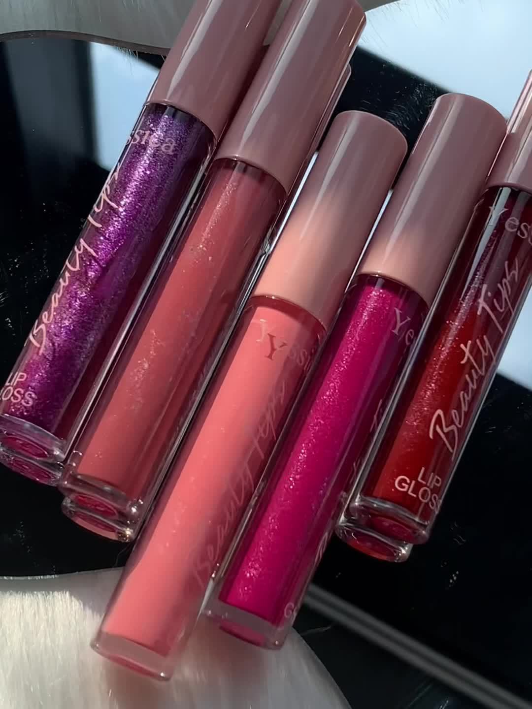 Yessica Glitter Purple Lip Gloss - LIPOXI