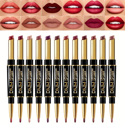 2-in-1 Waterproof Matte Lip Liner & Pencil - LIPOXI