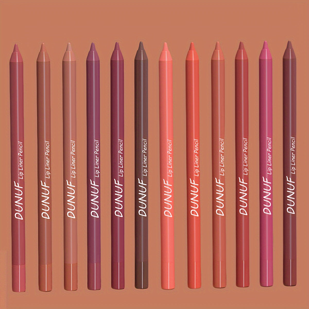 Berry Bliss: 12-Piece Waterproof Lip Liner Set - LIPOXI