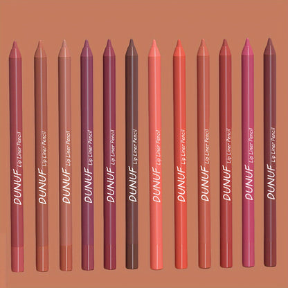 Berry Bliss: 12-Piece Waterproof Lip Liner Set - LIPOXI