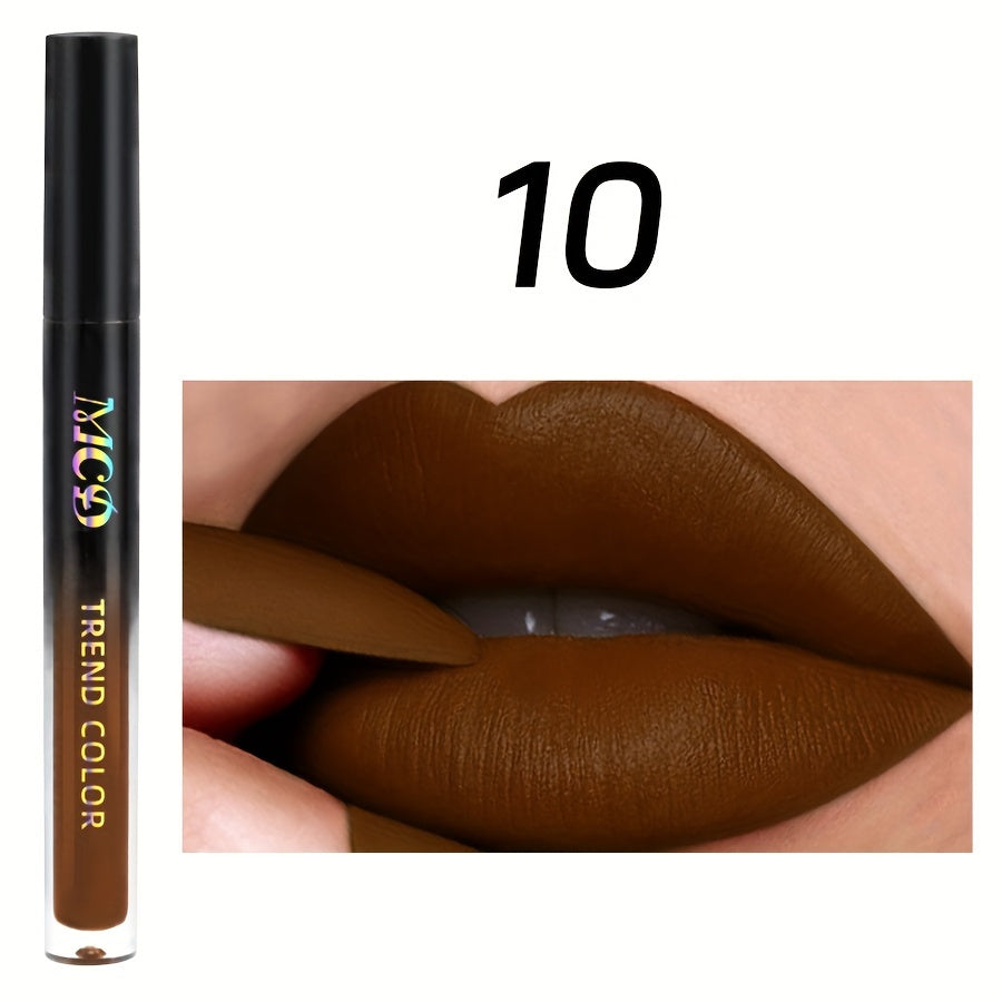 Matte Velvet Brown Lip Gloss - LIPOXI