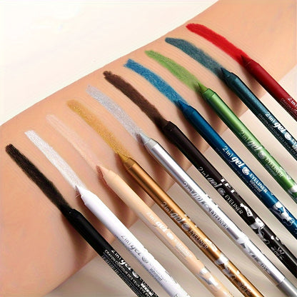 Vibrant 10-Color Eyeliner Set - LIPOXI