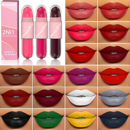 Two-in-One Lipstick and Lip Gloss - LIPOXI