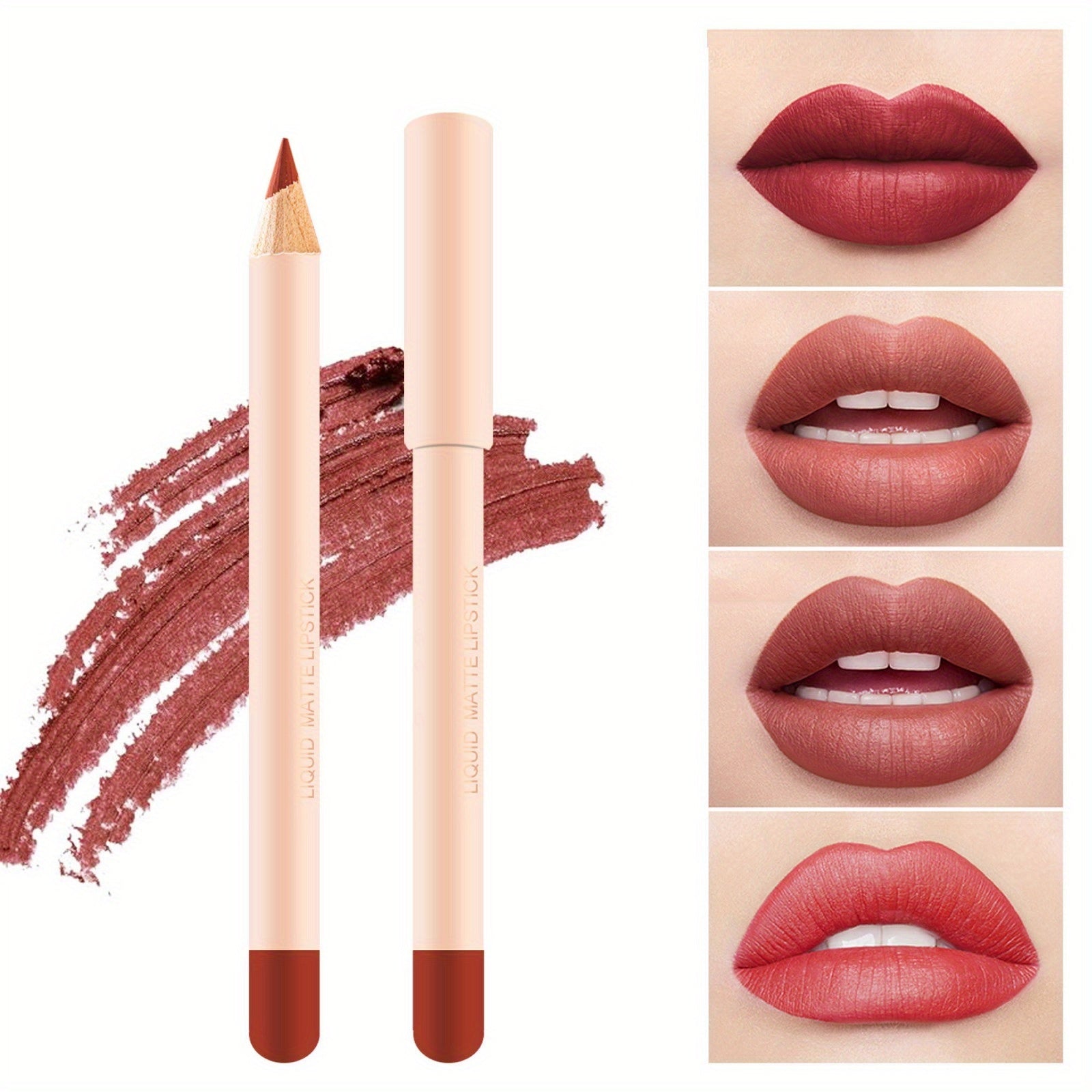 Vibrant 12-Color Waterproof Lip Liner Set - LIPOXI