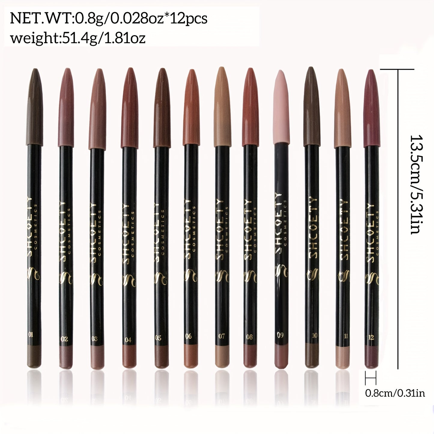 Matte Lip Liner Pencil Set - LIPOXI