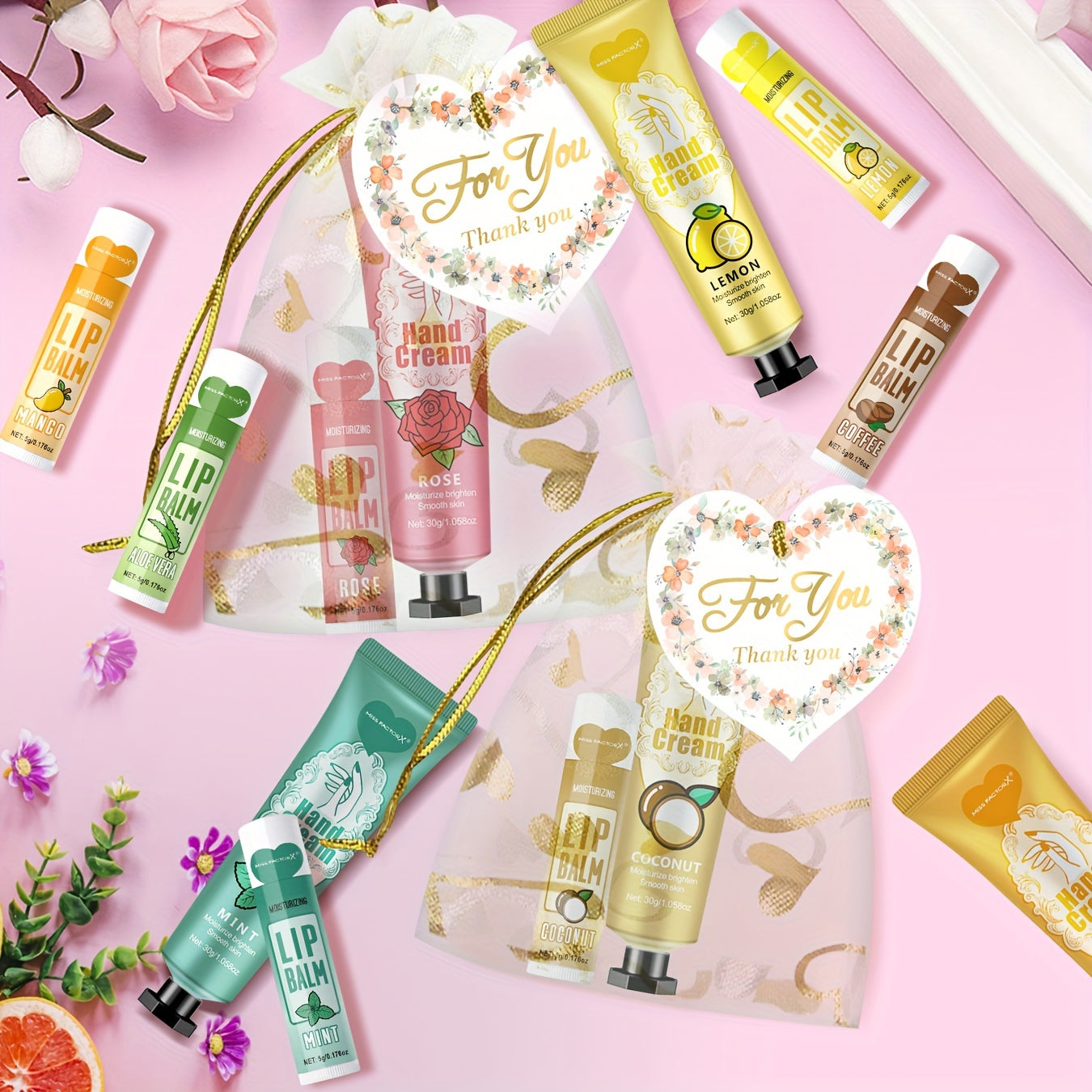 Hand Cream & Lip Balm Sets - LIPOXI