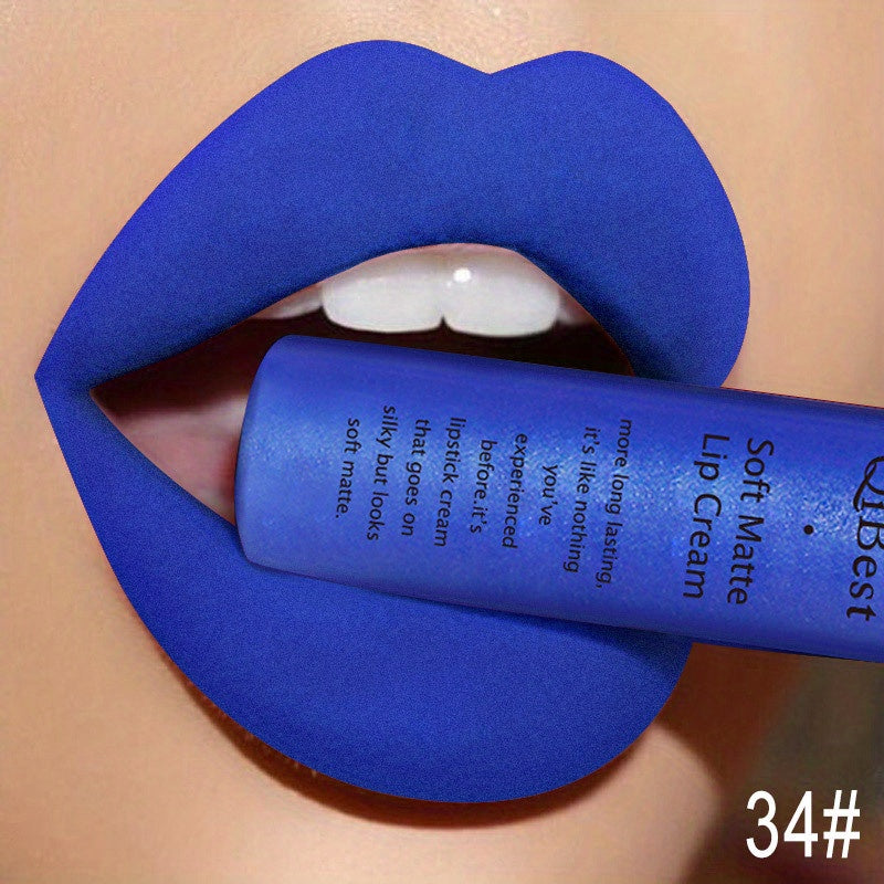 34 Colors Waterproof Matte Liquid Lipstick - LIPOXI