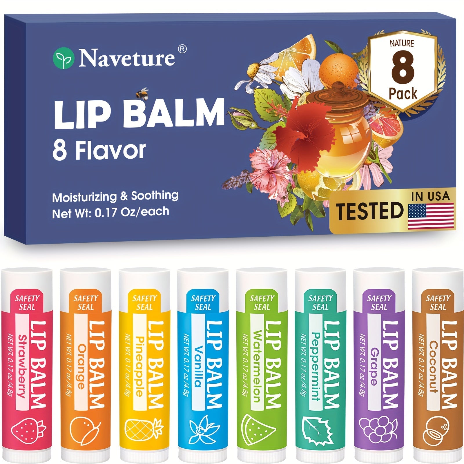 8-Piece Lip Balm Set - LIPOXI