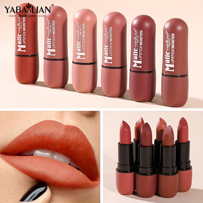 6-Color Velvet Matte Lipsticks - LIPOXI