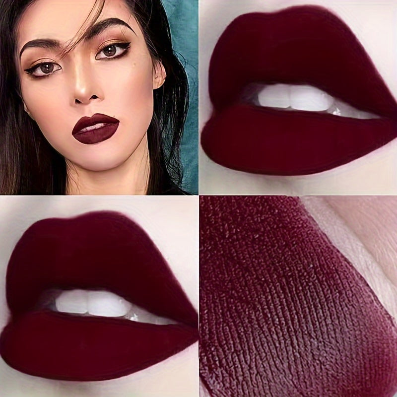 Dark Red Matte Liquid Lipstick - LIPOXI