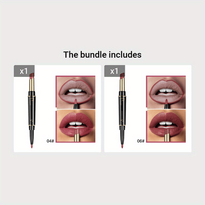 Double-Ended Matte Lip Liner & Lipstick - LIPOXI