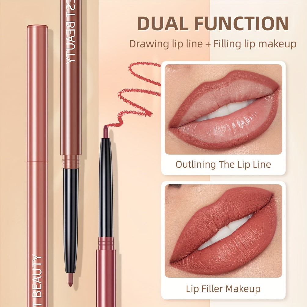 Qibest 12-Color Lip Liner Set - LIPOXI