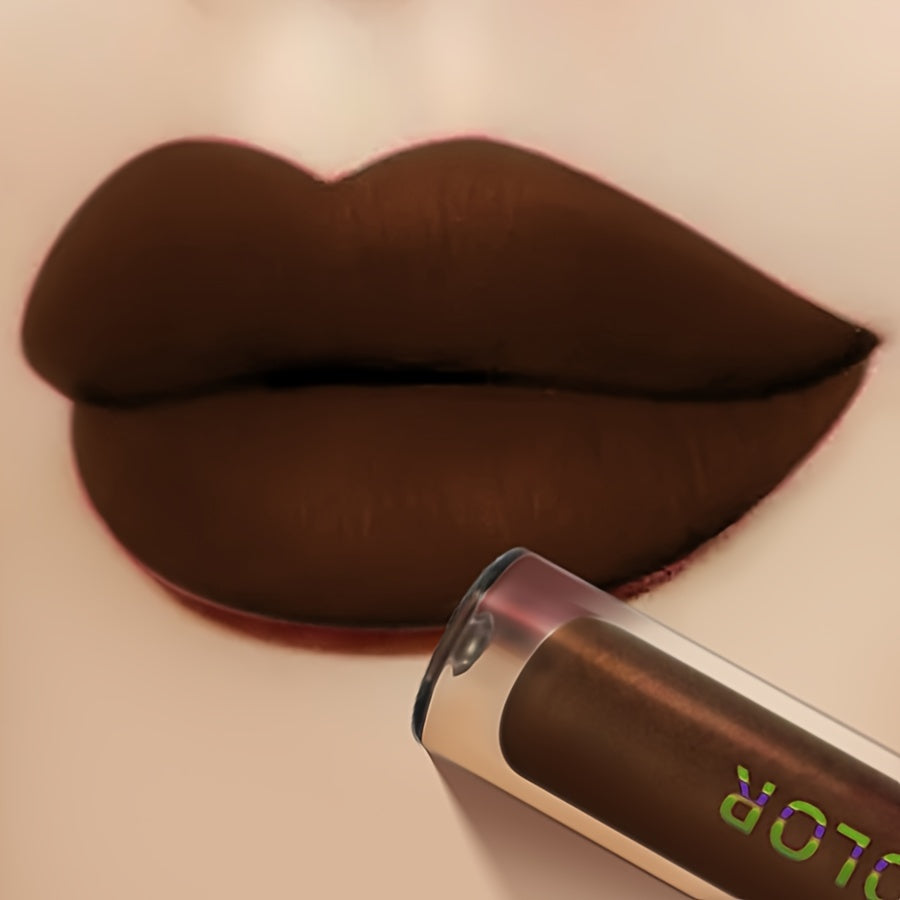 Velvet Brown Matte Lip Gloss - LIPOXI