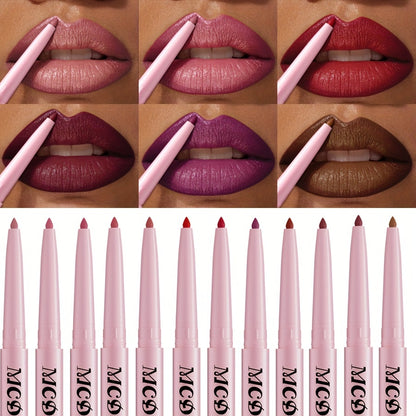 MCD Waterproof Lip Liner Crayon Set - LIPOXI