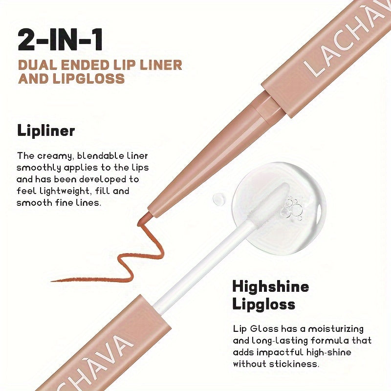 Pudaier Silky Cream Lip Liner & Gloss Duo - LIPOXI