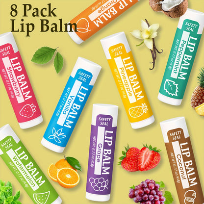 8-Piece Lip Balm Set - LIPOXI