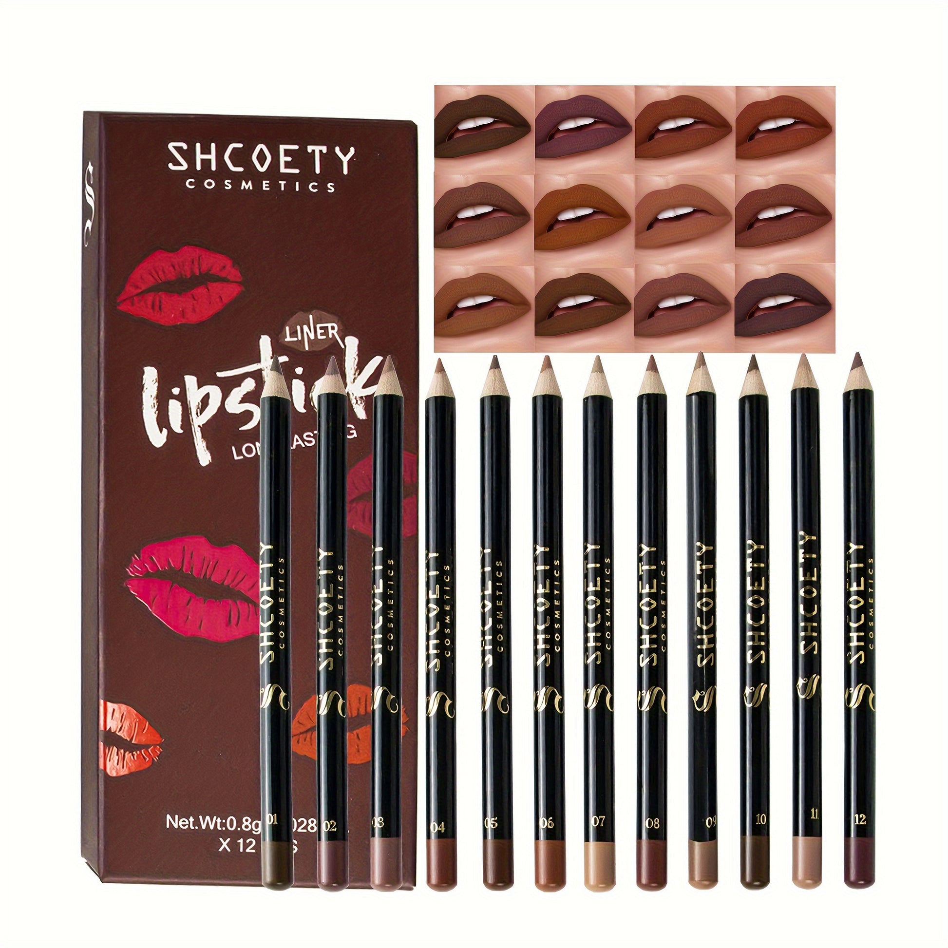 Brown Matte Lip Liners Collection - LIPOXI