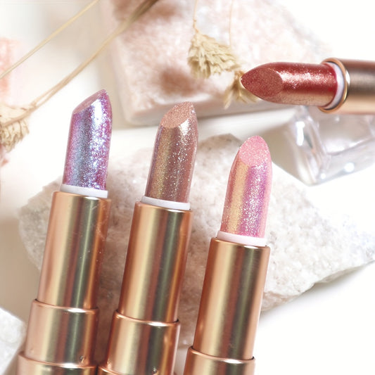 Sparkling Metallic Pearlescent Glitter Lipstick - LIPOXI