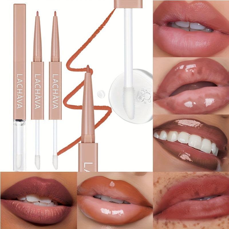 Pudaier Silky Cream Lip Liner & Gloss Duo - LIPOXI