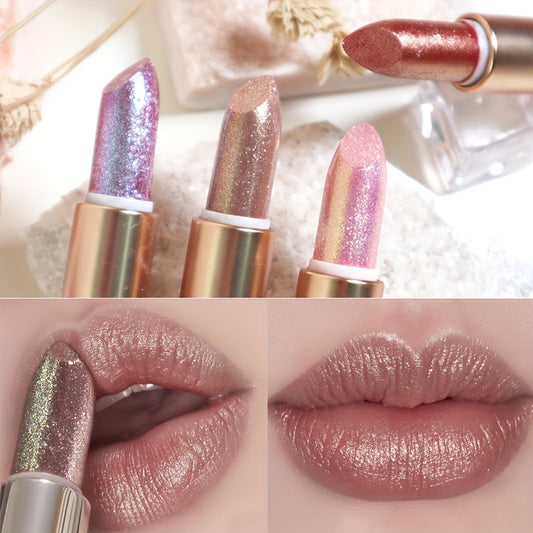 Sparkling Metallic Pearlescent Glitter Lipstick - LIPOXI