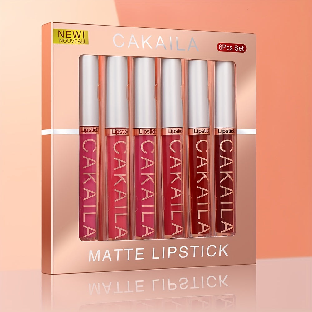 6Pcs Long-Lasting Matte Liquid Lipstick Set - LIPOXI