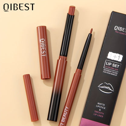 QIBEST Matte Lipstick & Lipliner Set - LIPOXI