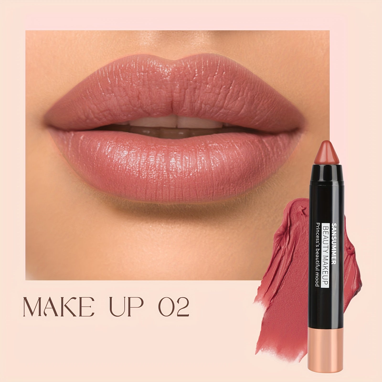 SANSUMMER 8 Color Crayon Lipstick - LIPOXI