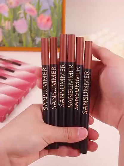 Matte Magic: 6-Piece Waterproof Lip Liner Set - LIPOXI