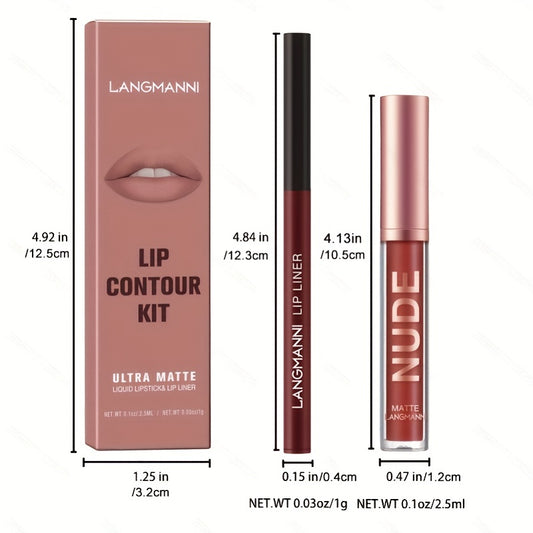 LANGMANNI 2Pcs Lip Set - LIPOXI