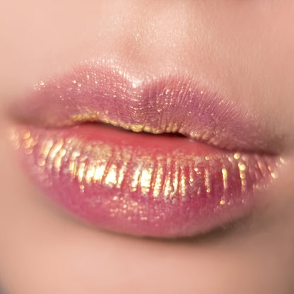 Pinkish Golden Shimmer Lip Gloss - LIPOXI