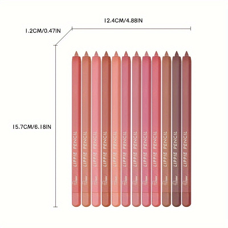 Ultimate 12-Color Lip Liner Collection - LIPOXI