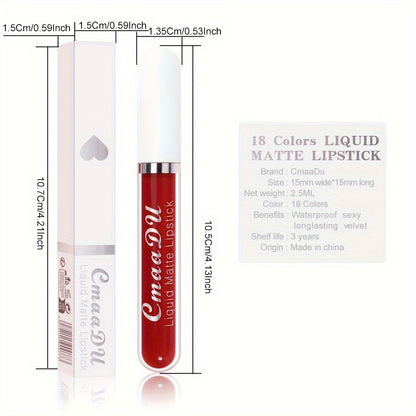 CmaaDu 18 Matte Lip Gloss - LIPOXI