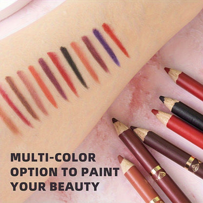 Vibrant 12-Color Lip Liner Set - LIPOXI