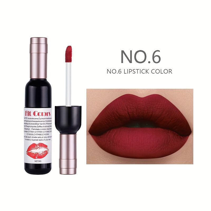 Red Wine Velvet Matte Lip Gloss - LIPOXI