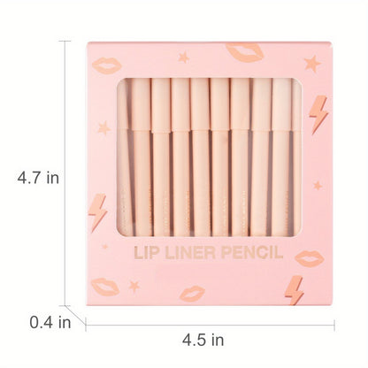 Vibrant 12-Color Waterproof Lip Liner Set - LIPOXI