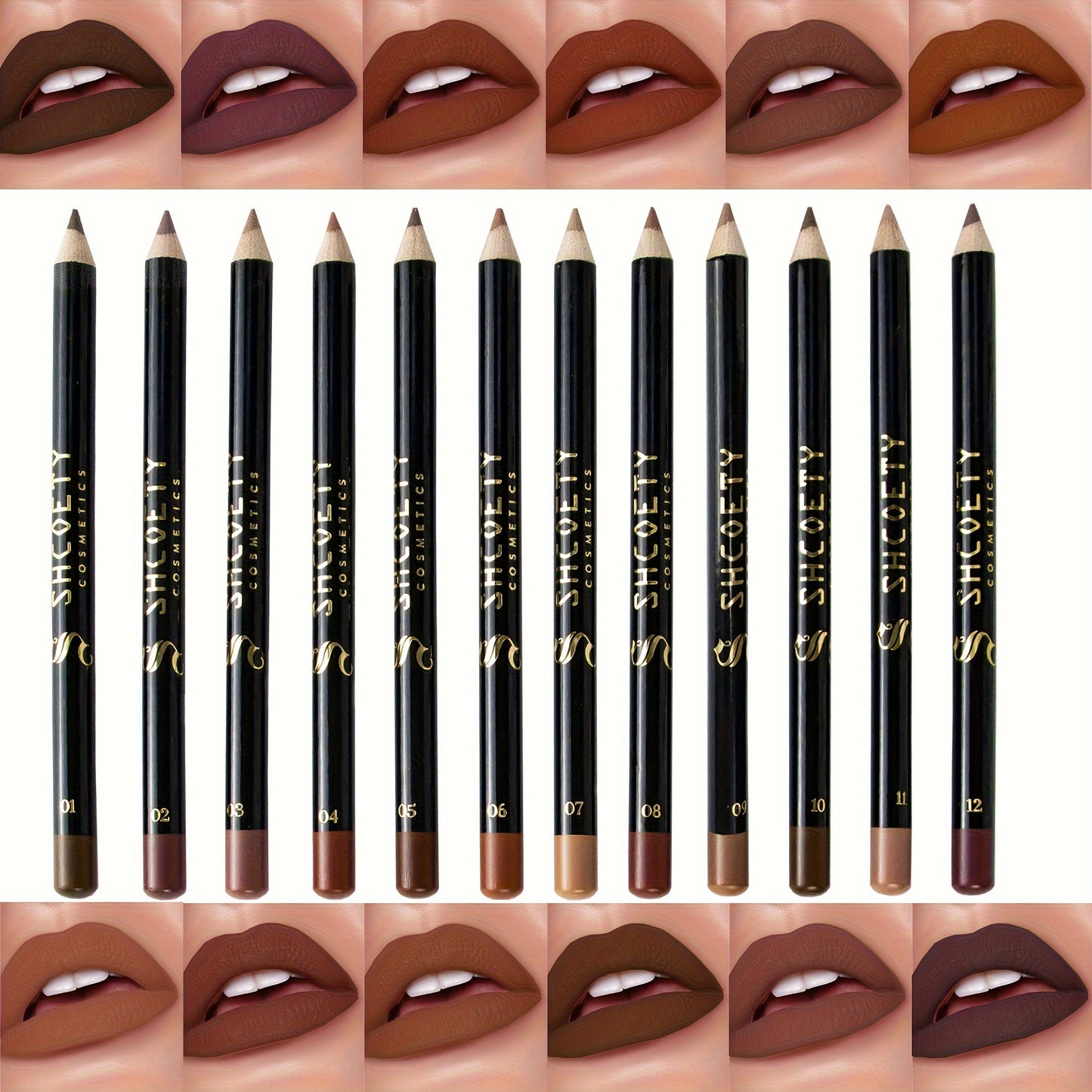 Brown Matte Lip Liners Collection - LIPOXI