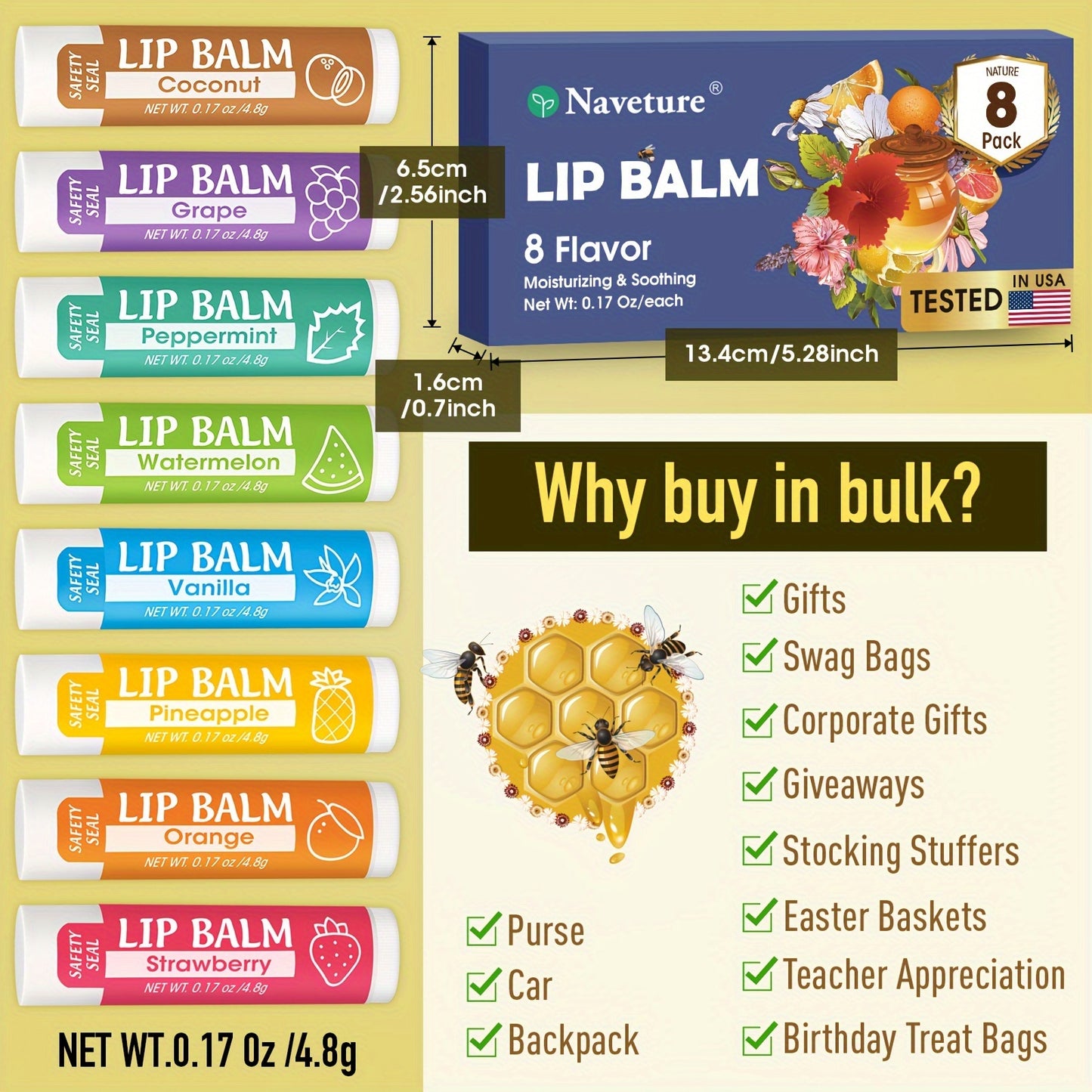 8-Piece Lip Balm Set - LIPOXI